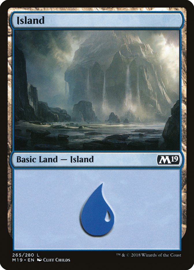 Island (265) [Core Set 2019] | Golgari Games