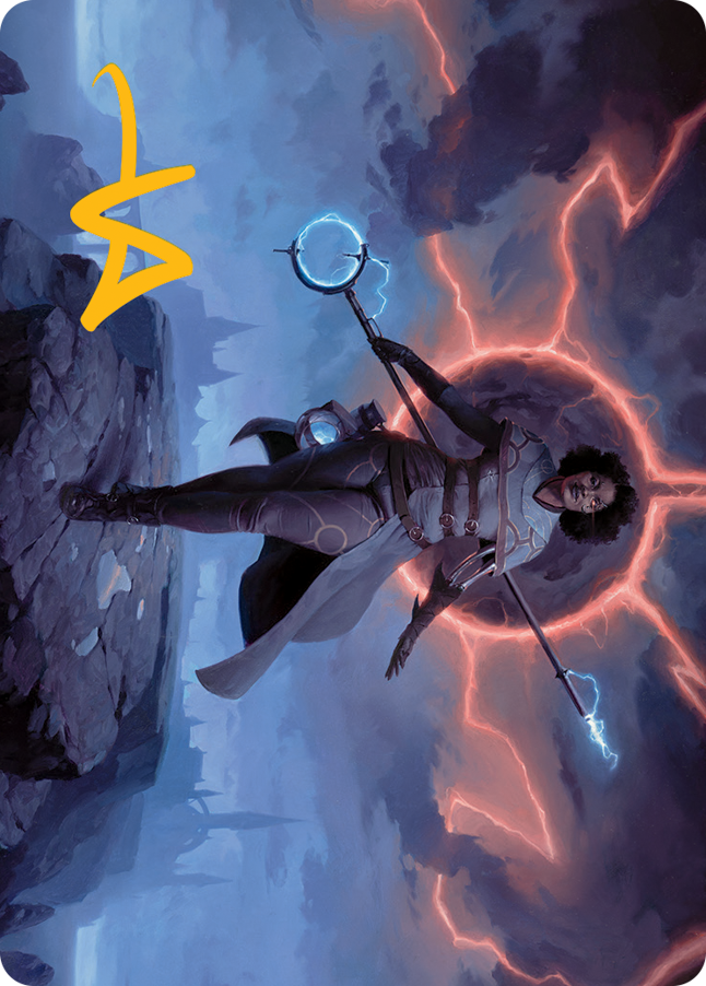 Rona, Herald of Invasion Art Card (Gold-Stamped Signature) [March of the Machine Art Series] | Local Legends