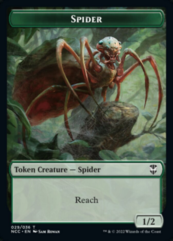 Treefolk // Spider Double-sided Token [Streets of New Capenna Commander Tokens] | Golgari Games