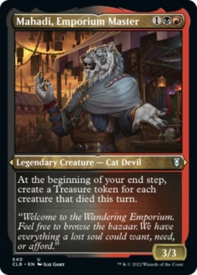 Mahadi, Emporium Master (Foil Etched) [Commander Legends: Battle for Baldur's Gate] | Local Legends