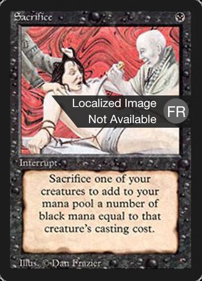 Sacrifice [Foreign Black Border] | Golgari Games