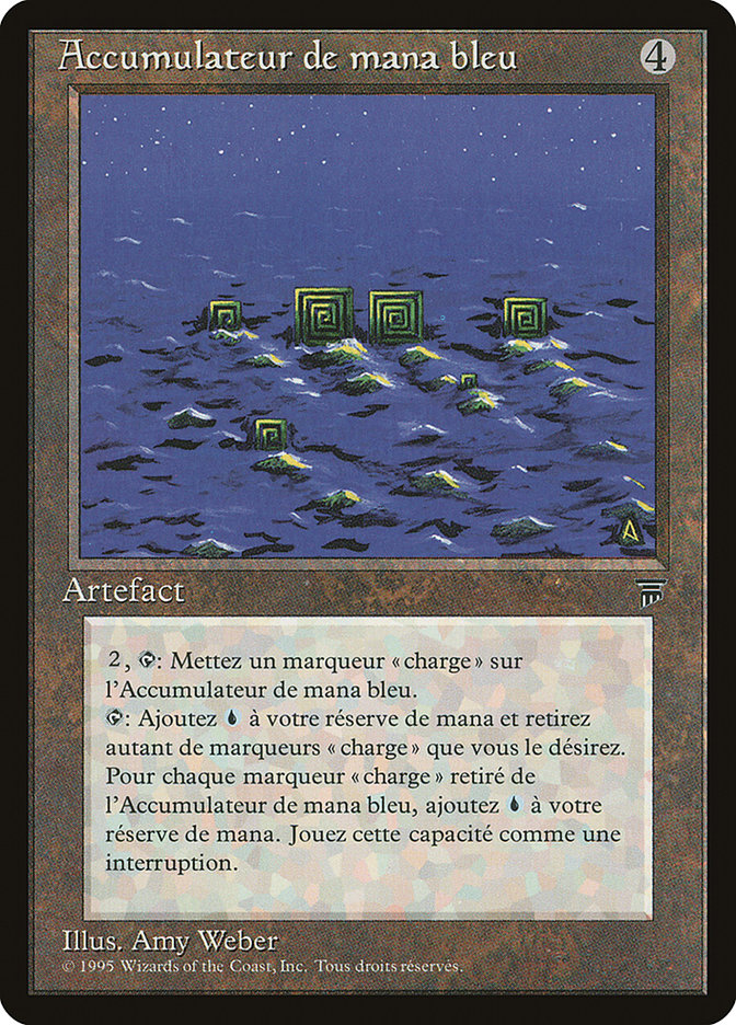 Blue Mana Battery (French) - "Accumulateur de mana bleu" [Renaissance] | Golgari Games