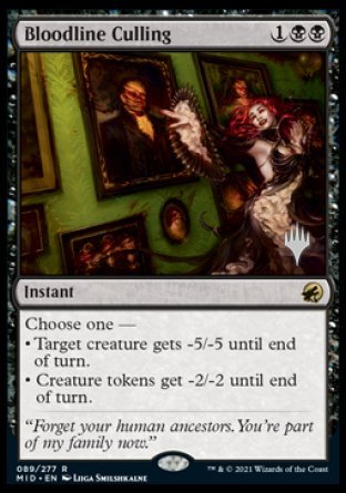 Bloodline Culling (Promo Pack) [Innistrad: Midnight Hunt Promos] | Golgari Games