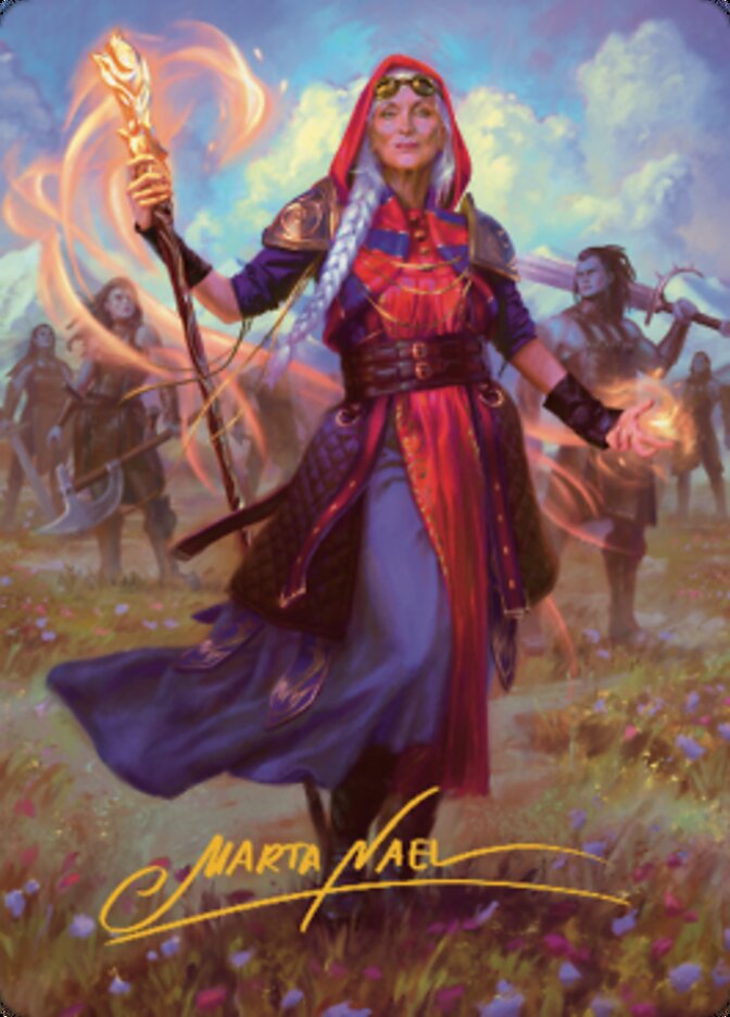 Jaya, Fiery Negotiator Art Card 1 (Gold-Stamped Signature) [Dominaria United Art Series] | Local Legends
