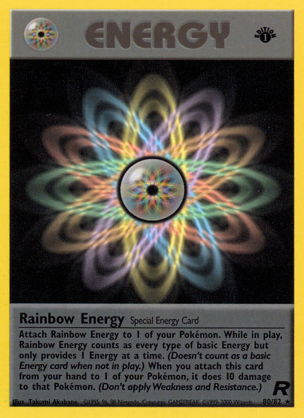 Rainbow Energy (80/82) [Team Rocket 1st Edition] | Golgari Games