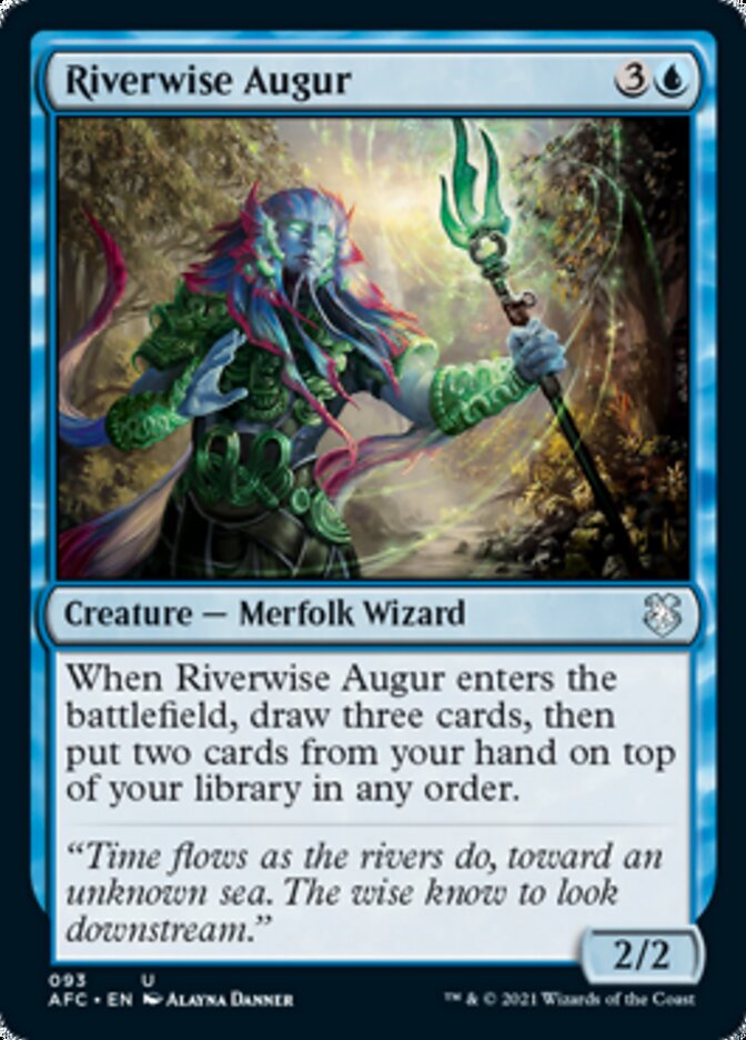 Riverwise Augur [Dungeons & Dragons: Adventures in the Forgotten Realms Commander] | Local Legends