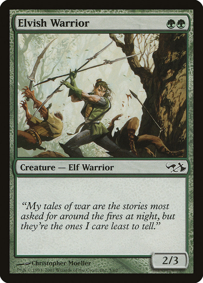 Elvish Warrior [Duel Decks: Elves vs. Goblins] | Local Legends