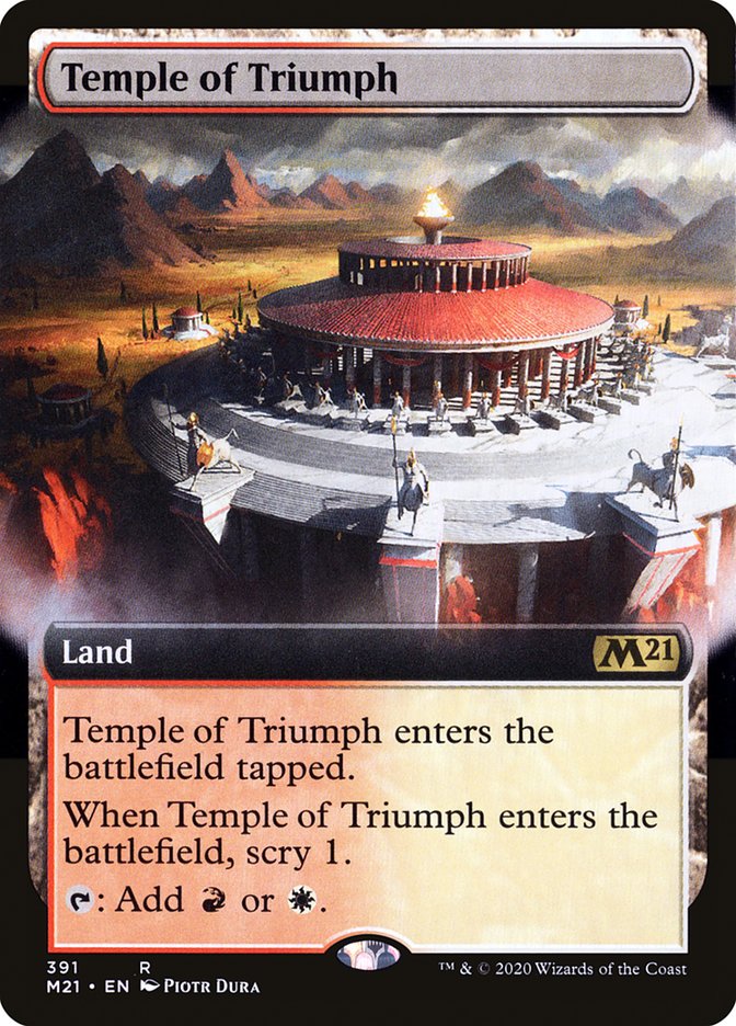 Temple of Triumph (Extended Art) [Core Set 2021] | Local Legends