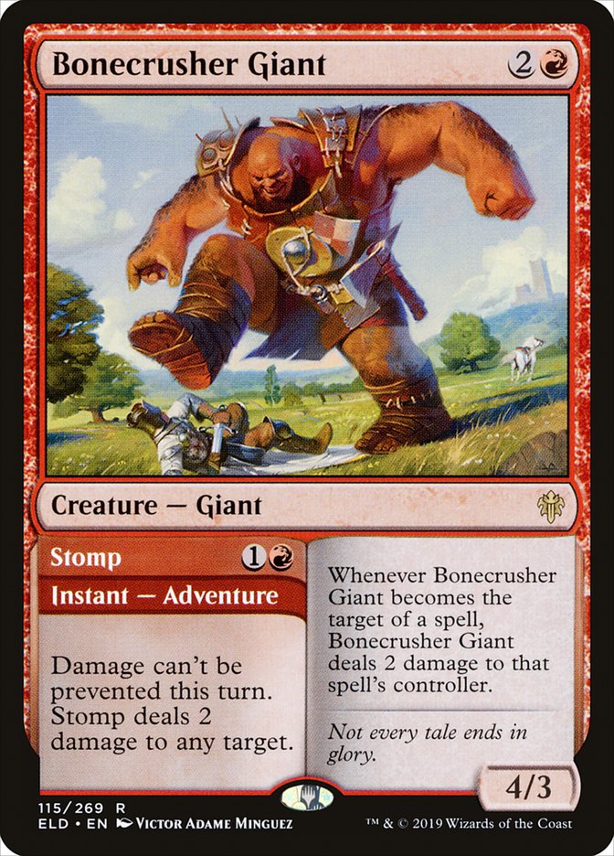 Bonecrusher Giant // Stomp [Throne of Eldraine] | Golgari Games