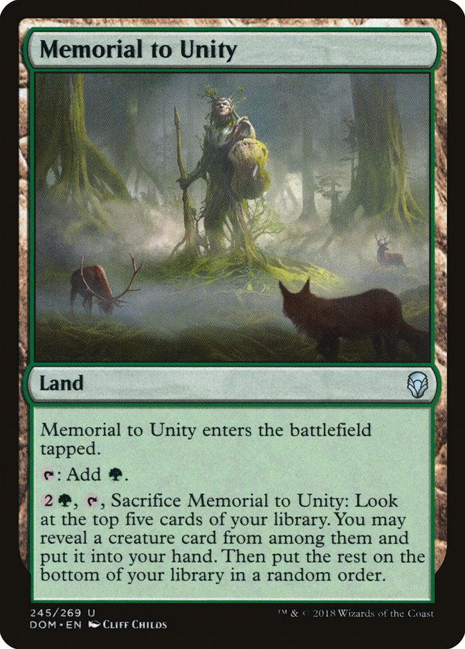 Memorial to Unity [Dominaria] | Local Legends