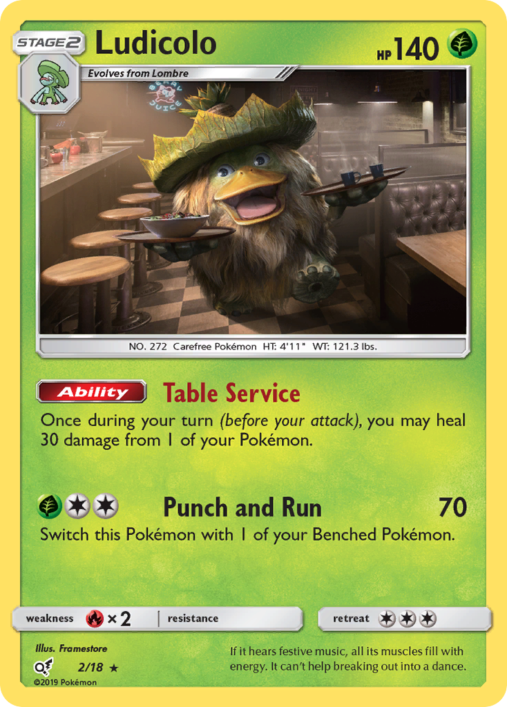 Ludicolo (2/18) [Sun & Moon: Detective Pikachu] | Golgari Games