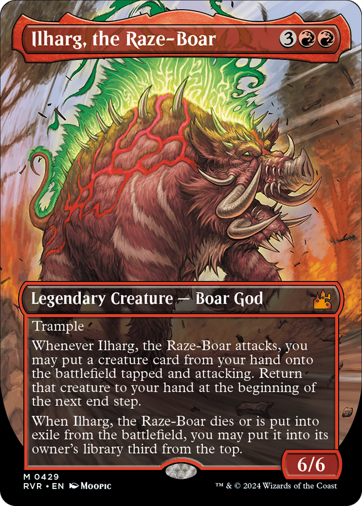 Ilharg, the Raze-Boar (Anime Borderless) [Ravnica Remastered] | Golgari Games