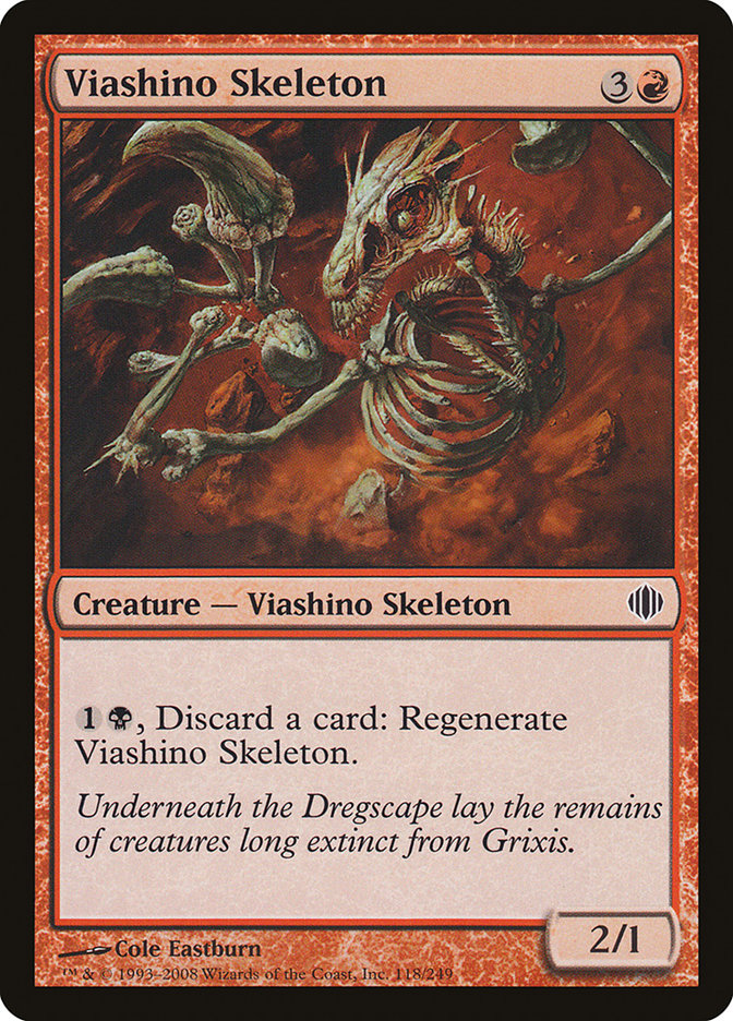 Viashino Skeleton [Shards of Alara] | Local Legends