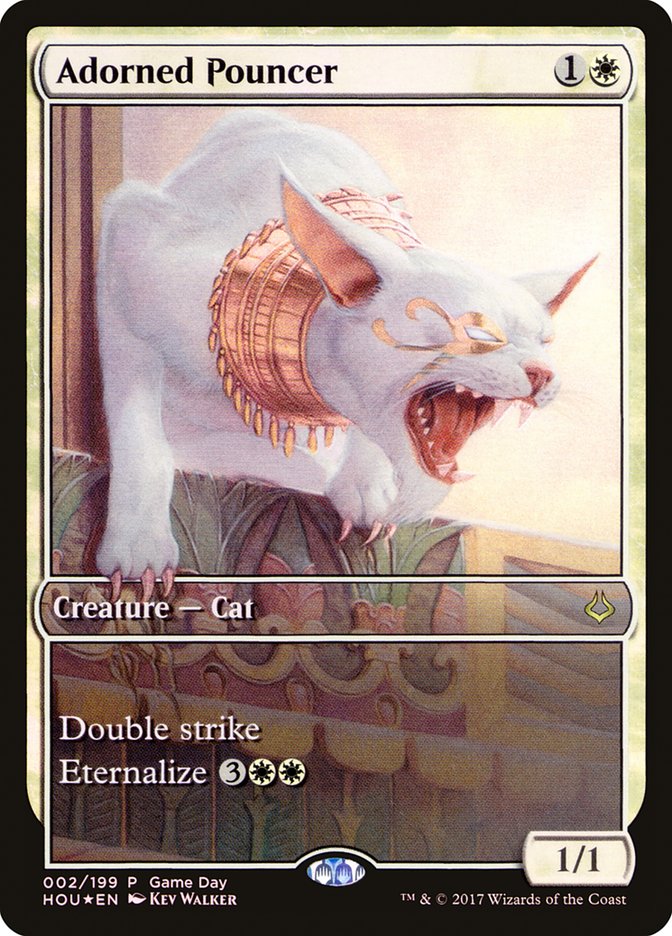Adorned Pouncer (Game Day) [Hour of Devastation Promos] | Local Legends