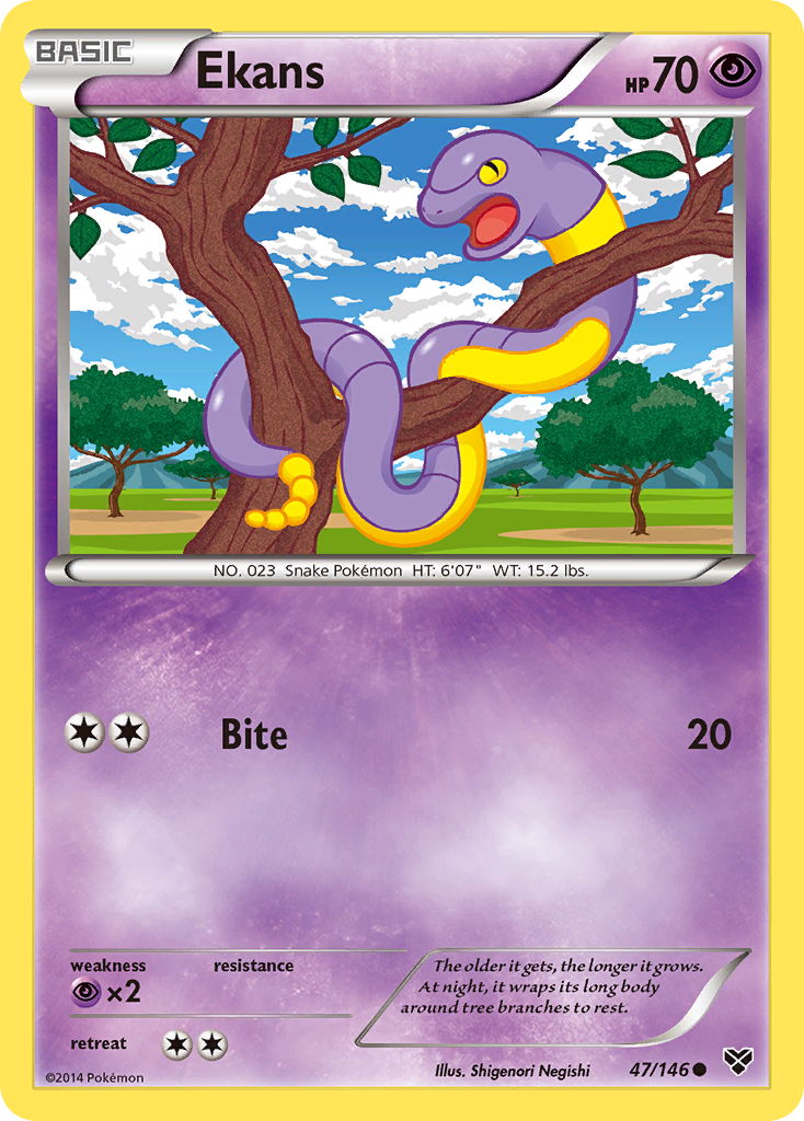 Ekans (47/146) [XY: Base Set] | Golgari Games