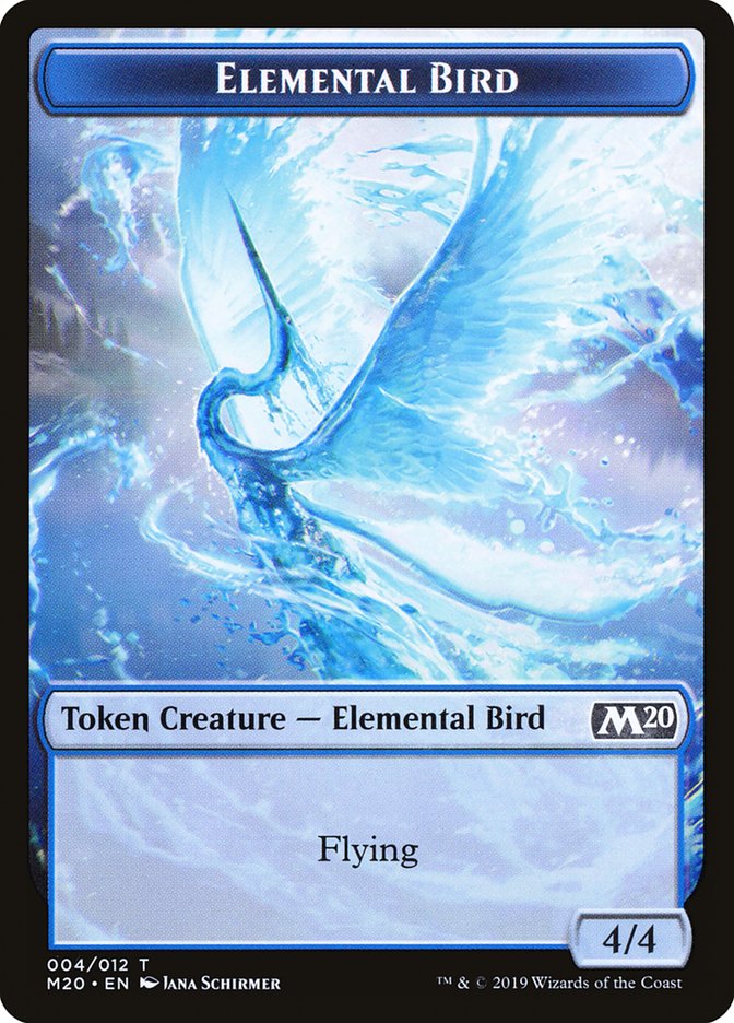 Elemental Bird Token [Core Set 2020 Tokens] | Local Legends