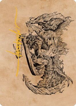 Miirym, Sentinel Wyrm Art Card (Gold-Stamped Signature) [Commander Legends: Battle for Baldur's Gate Art Series] | Local Legends