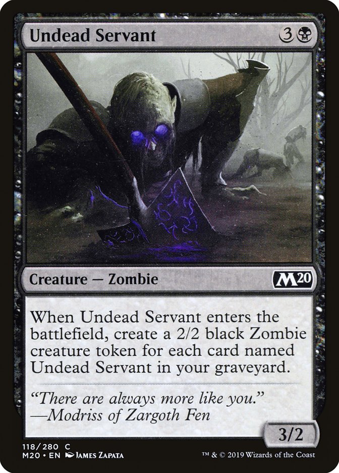 Undead Servant [Core Set 2020] | Golgari Games