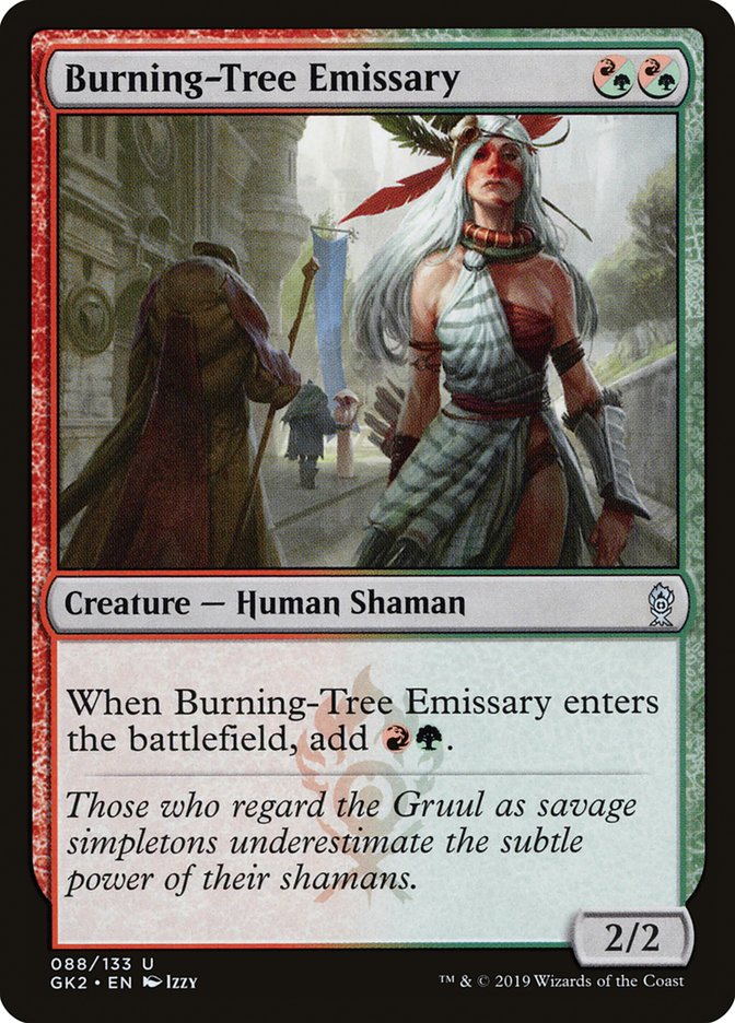 Burning-Tree Emissary [Ravnica Allegiance Guild Kit] | Golgari Games