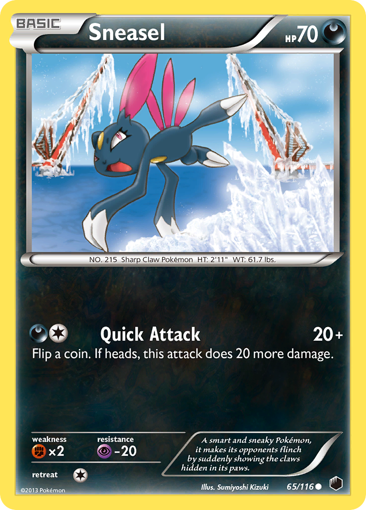 Sneasel (65/116) [Black & White: Plasma Freeze] | Golgari Games