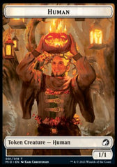 Human // Bat Double-sided Token [Innistrad: Midnight Hunt Tokens] | Local Legends