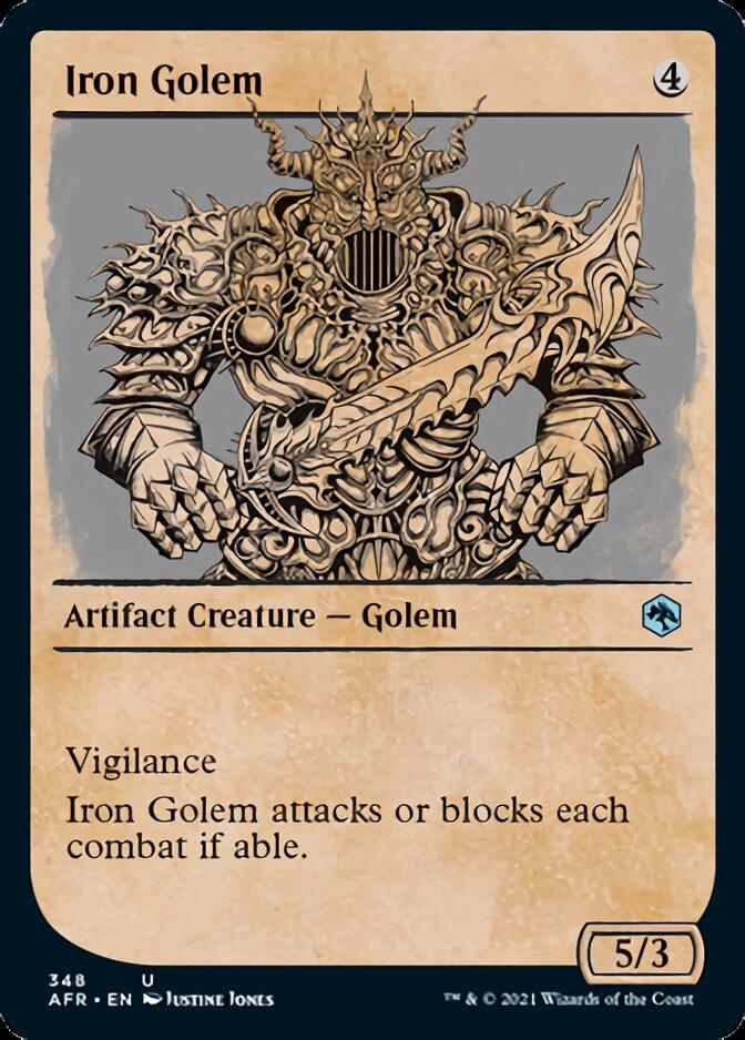 Iron Golem (Showcase) [Dungeons & Dragons: Adventures in the Forgotten Realms] | Golgari Games