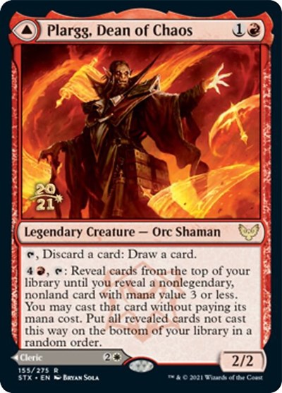 Plargg, Dean of Chaos // Augusta, Dean of Order [Strixhaven: School of Mages Prerelease Promos] | Golgari Games