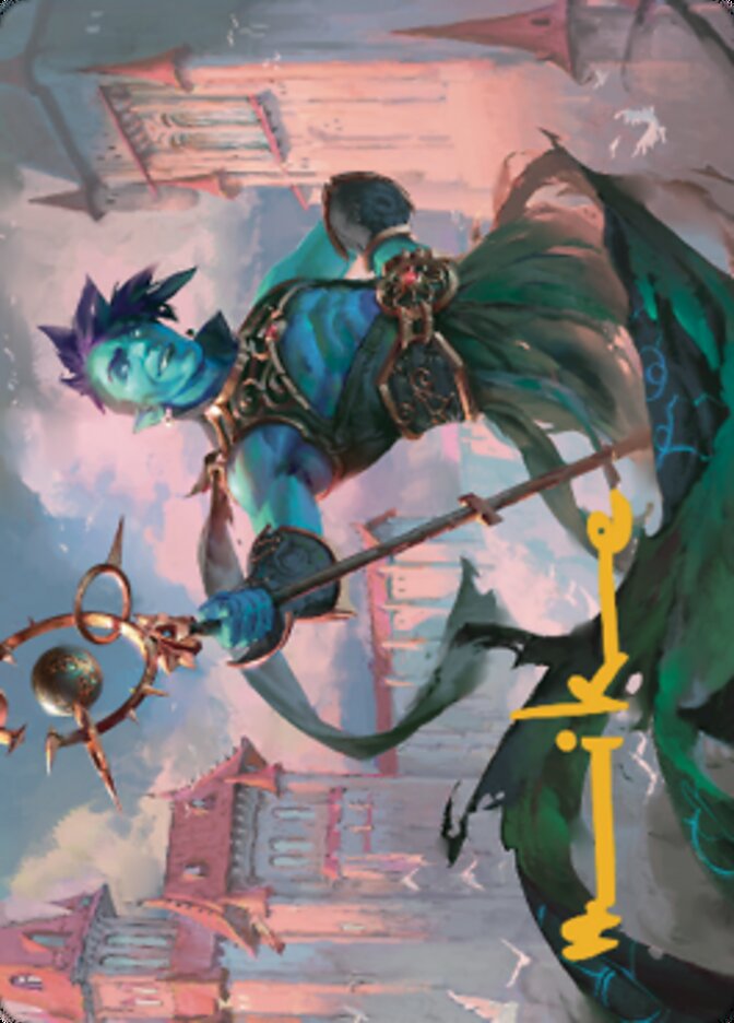Haughty Djinn Art Card (Gold-Stamped Signature) [Dominaria United Art Series] | Local Legends