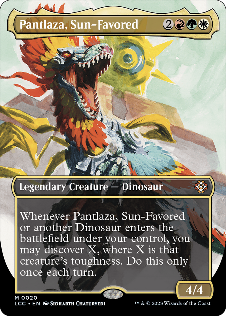 Pantlaza, Sun-Favored (Borderless) [The Lost Caverns of Ixalan Commander] | Local Legends