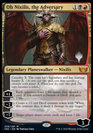 Ob Nixilis, the Adversary (Promo Pack) [Streets of New Capenna Promos] | Local Legends