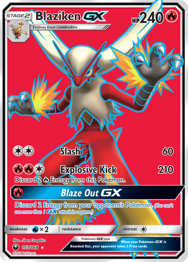 Blaziken GX (153/168) [Sun & Moon: Celestial Storm] | Golgari Games