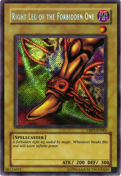 Right Leg of the Forbidden One [UBP1-EN001] Secret Rare | Golgari Games