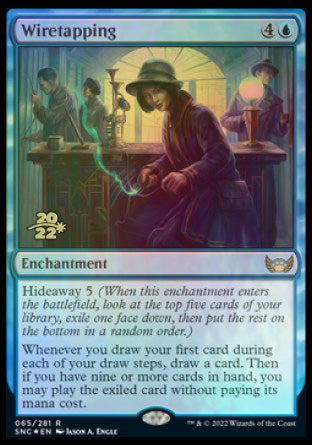 Wiretapping [Streets of New Capenna Prerelease Promos] | Golgari Games