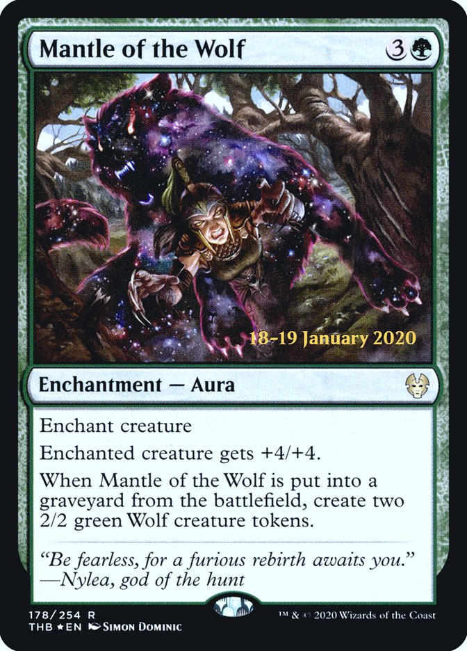 Mantle of the Wolf [Theros Beyond Death Prerelease Promos] | Golgari Games