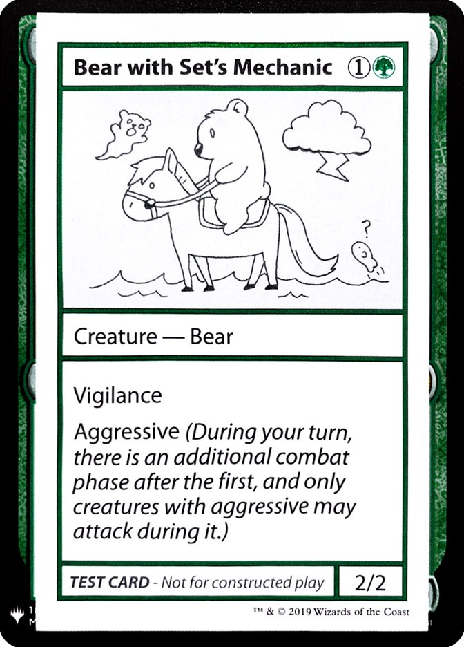 Bear with Set's Mechanic [Mystery Booster Playtest Cards] | Golgari Games