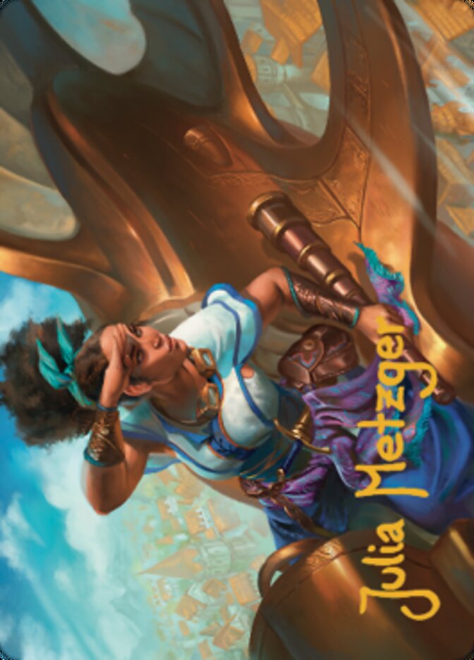 Talas Lookout Art Card (Gold-Stamped Signature) [Dominaria United Art Series] | Local Legends