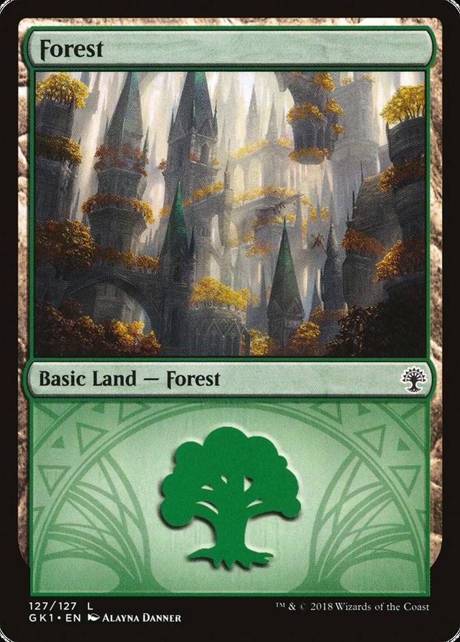 Forest (127) [Guilds of Ravnica Guild Kit] | Golgari Games