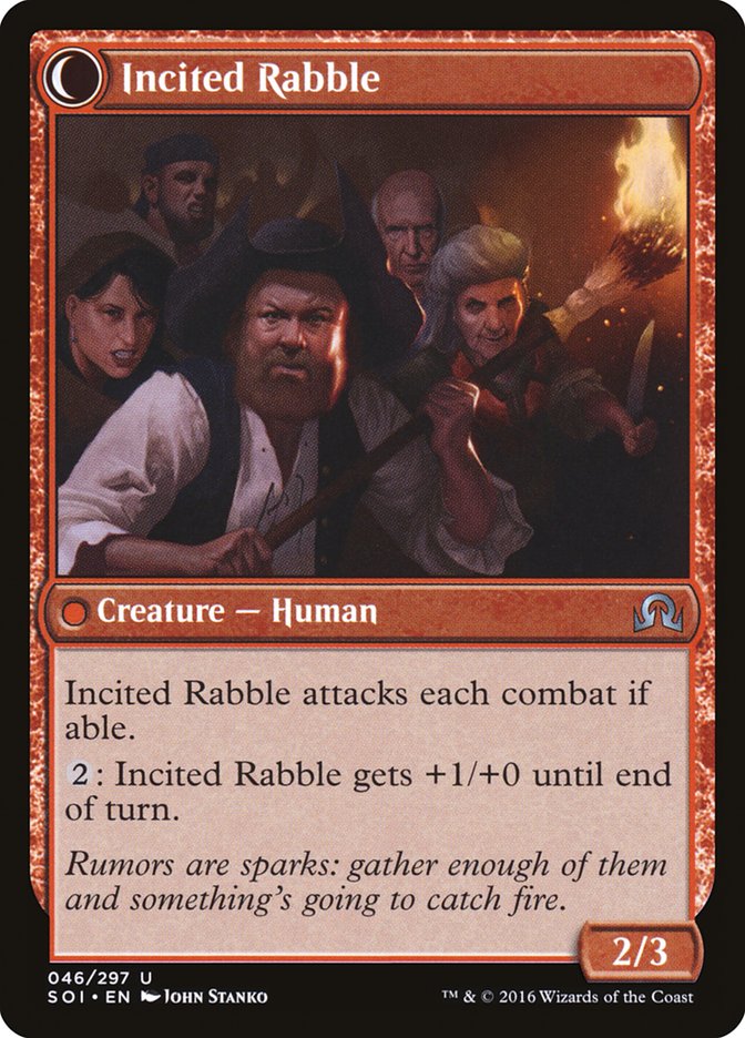 Town Gossipmonger // Incited Rabble [Shadows over Innistrad] | Local Legends