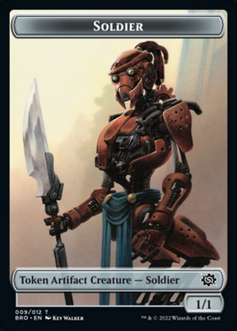 Powerstone // Soldier (009) Double-Sided Token [The Brothers' War Tokens] | Golgari Games