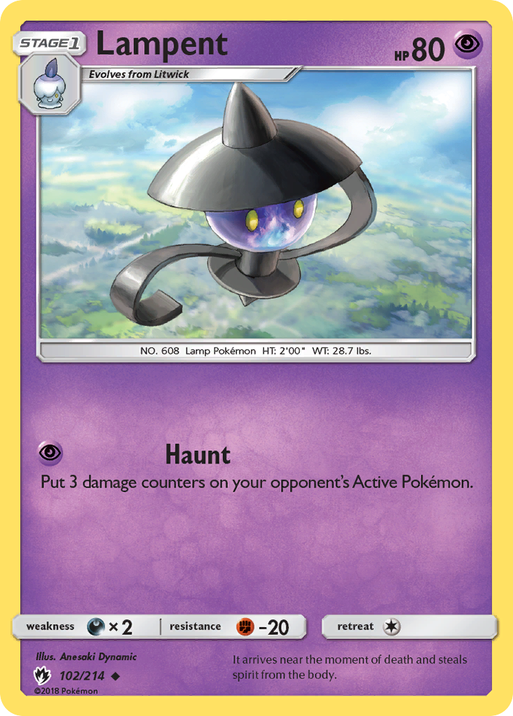 Lampent (102/214) [Sun & Moon: Lost Thunder] | Local Legends