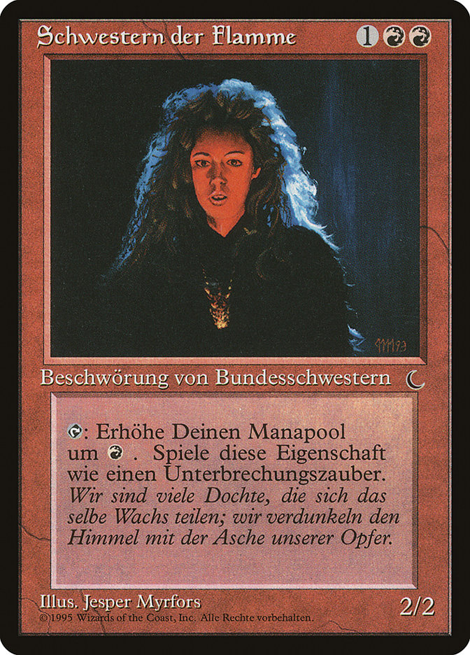 Sisters of the Flame (German) - "Schwestern der Flamme" [Renaissance] | Golgari Games