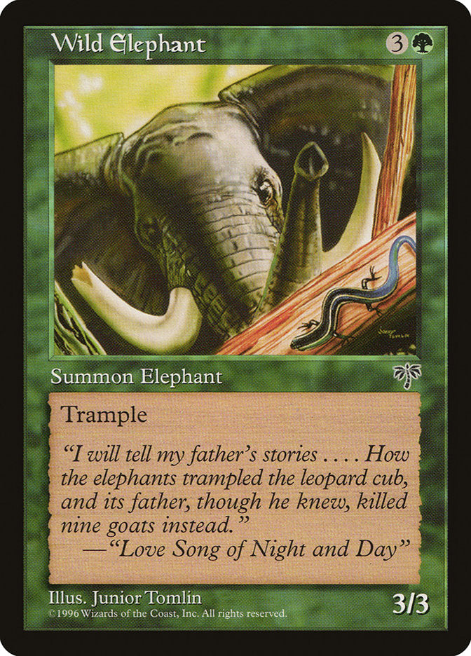 Wild Elephant [Mirage] | Golgari Games