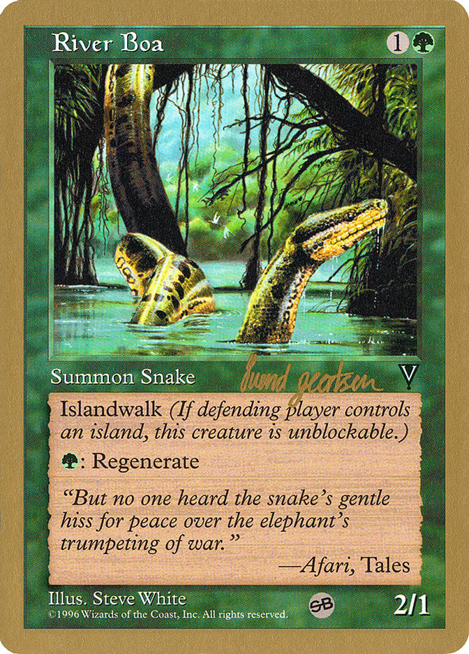 River Boa (Svend Geertsen) (SB) [World Championship Decks 1997] | Golgari Games