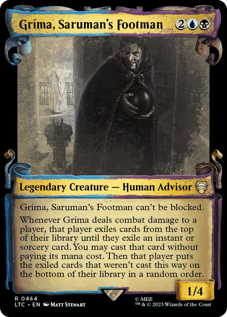 Grima, Saruman's Footman [The Lord of the Rings: Tales of Middle-Earth Commander Showcase Scrolls] | Golgari Games