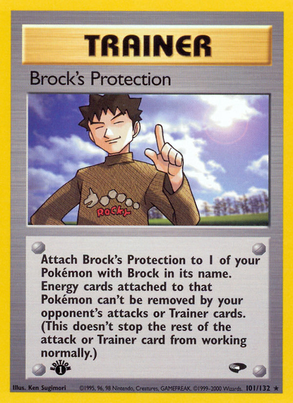 Brock's Protection (101/132) [Gym Challenge 1st Edition] | Golgari Games