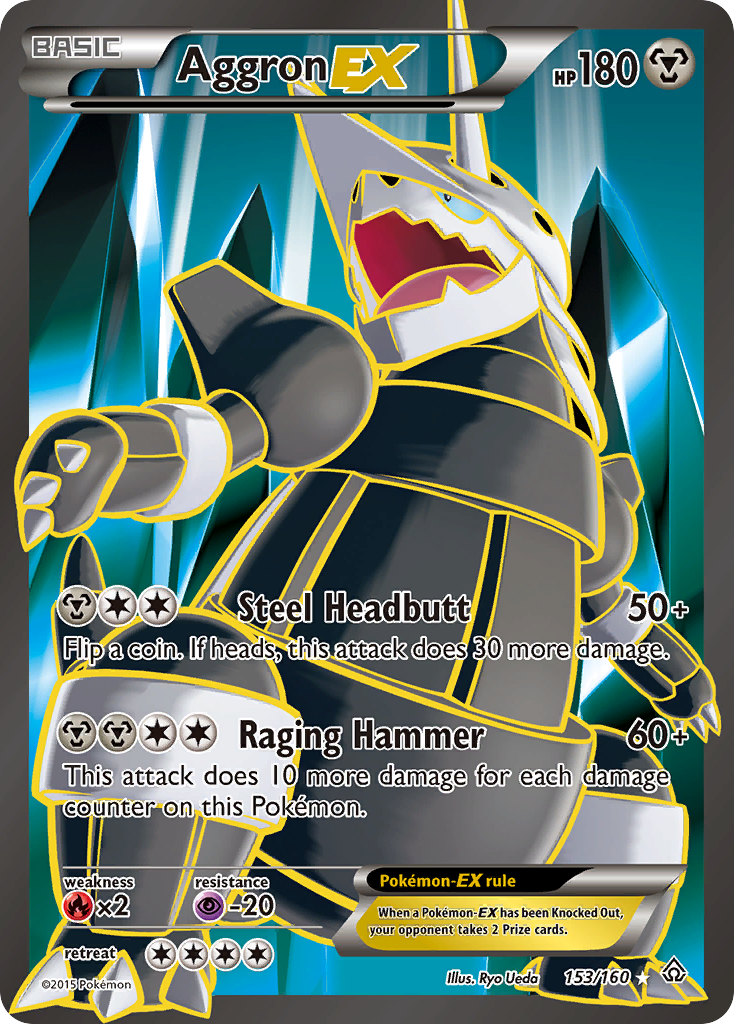 Aggron EX (153/160) [XY: Primal Clash] | Golgari Games