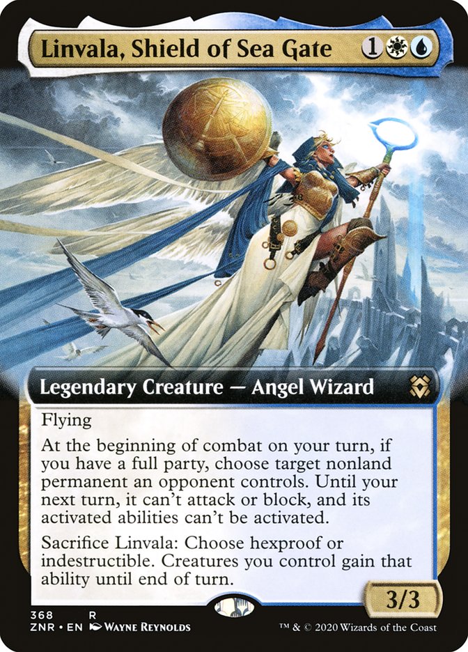 Linvala, Shield of Sea Gate (Extended Art) [Zendikar Rising] | Local Legends
