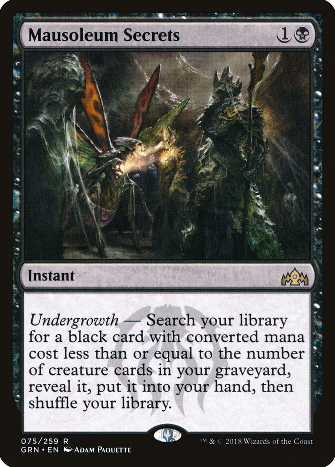 Mausoleum Secrets [Guilds of Ravnica] | Local Legends