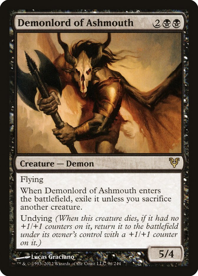 Demonlord of Ashmouth [Avacyn Restored] | Golgari Games