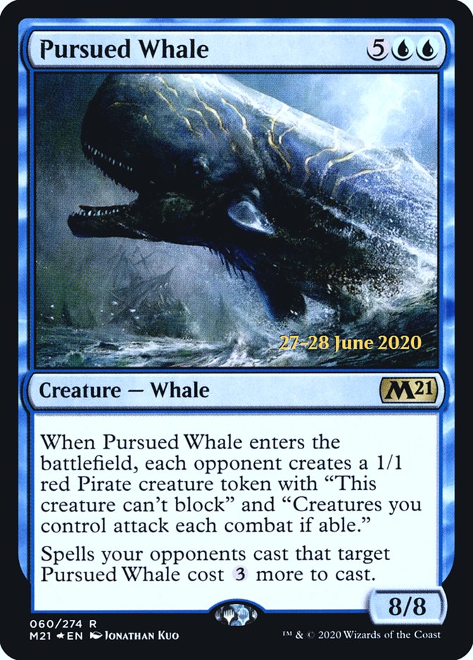 Pursued Whale [Core Set 2021 Prerelease Promos] | Golgari Games